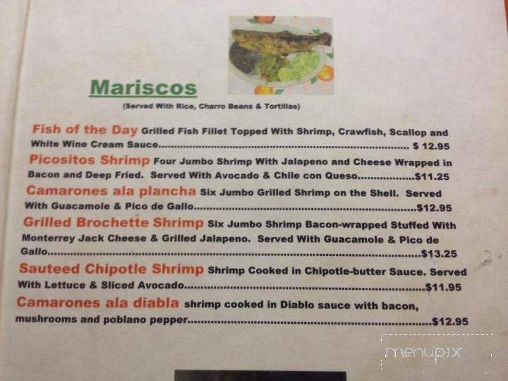 Picositos Mexican Restaurant menu 4
